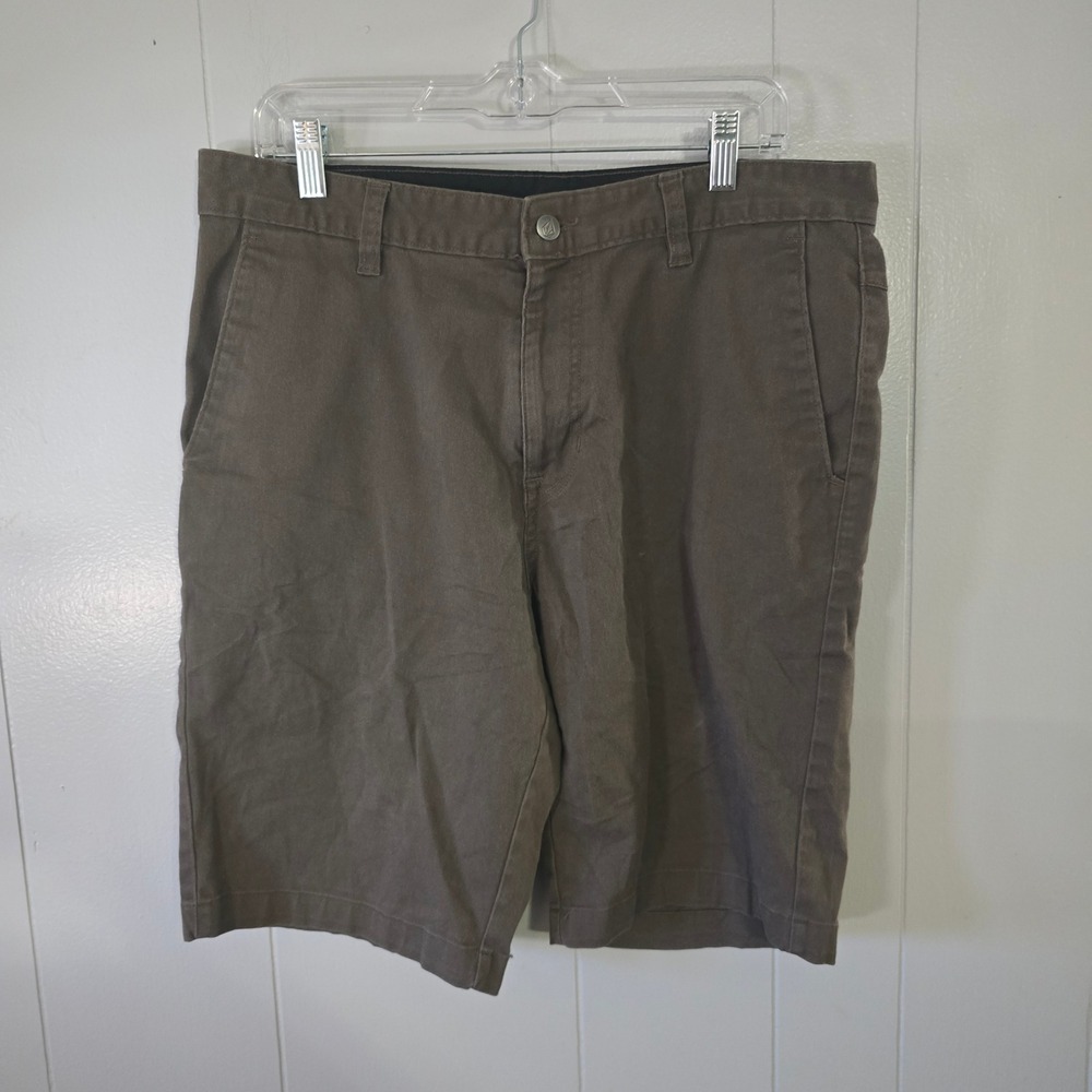 Volcom Frickin Modern Chino Shorts Mens‎ 34 Brown Good Stretch Skater Surf